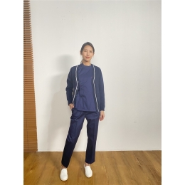 網上下單訂做護士冷衫外套 修身設計V領醫生開襯衫 護士服外套供應商 真人試穿 BD-CN-22038